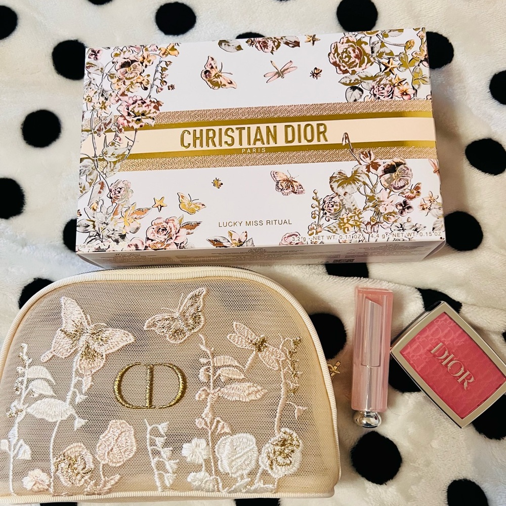 New Dior Makeup Set with Pink and Gold Accents